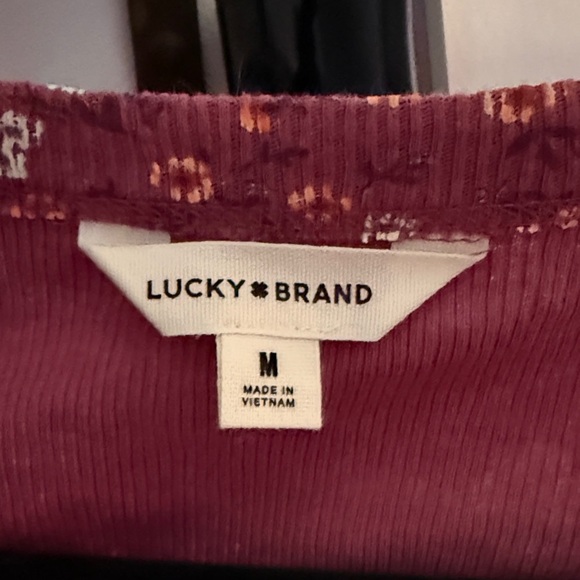 Lucky Brand Purple Floral Button Blouse - Picture 5 of 5